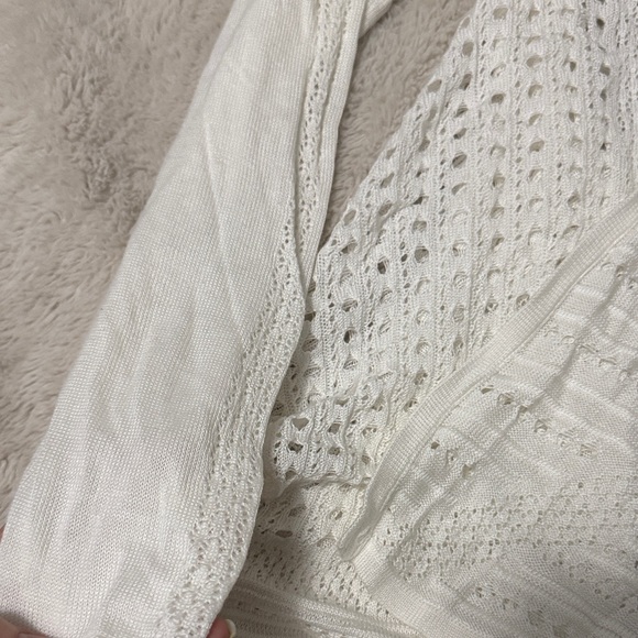 Ivory Open-Front Cardigan - L - Picture 4 of 9
